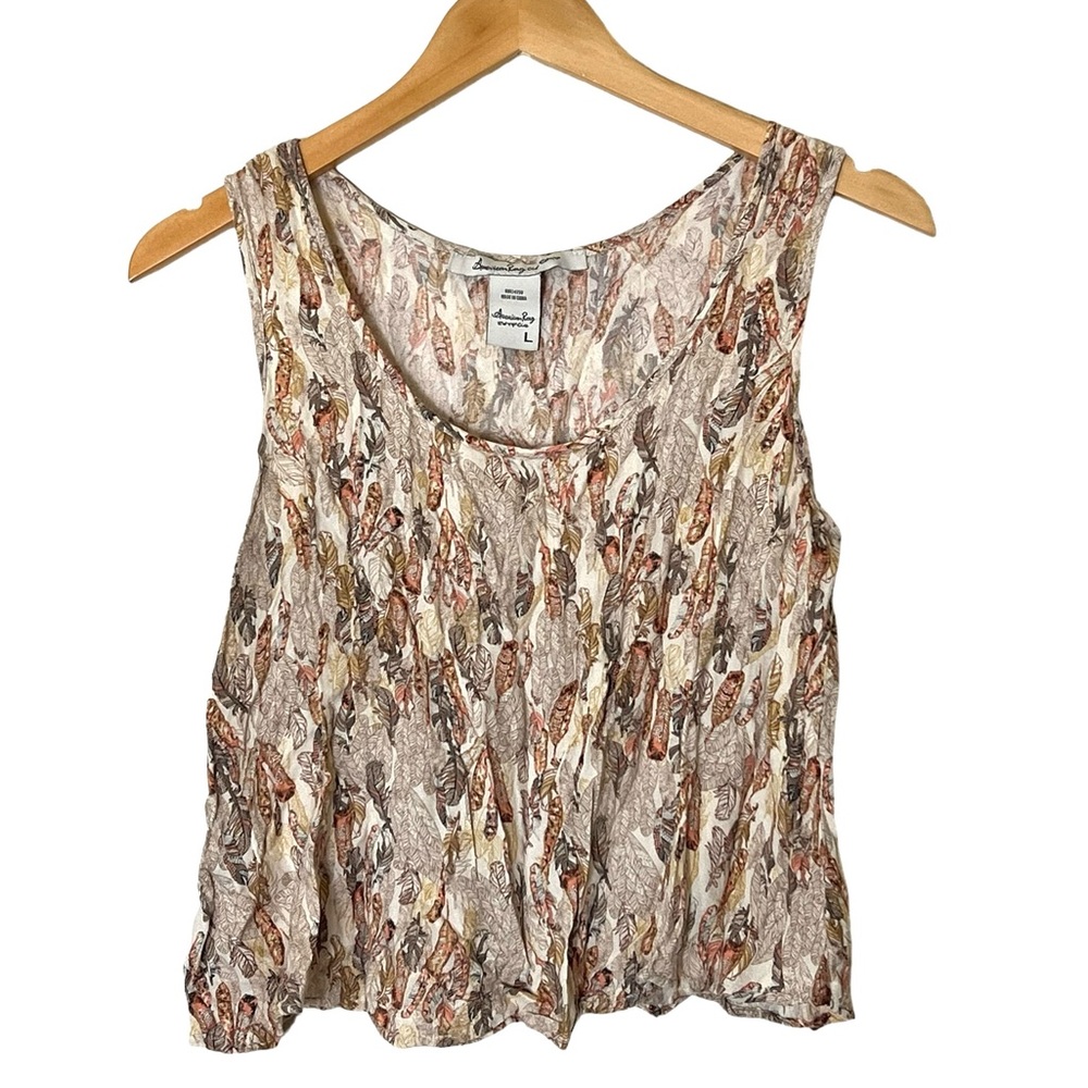 American Rag | Boho rayon feather swing tank loose fit size large